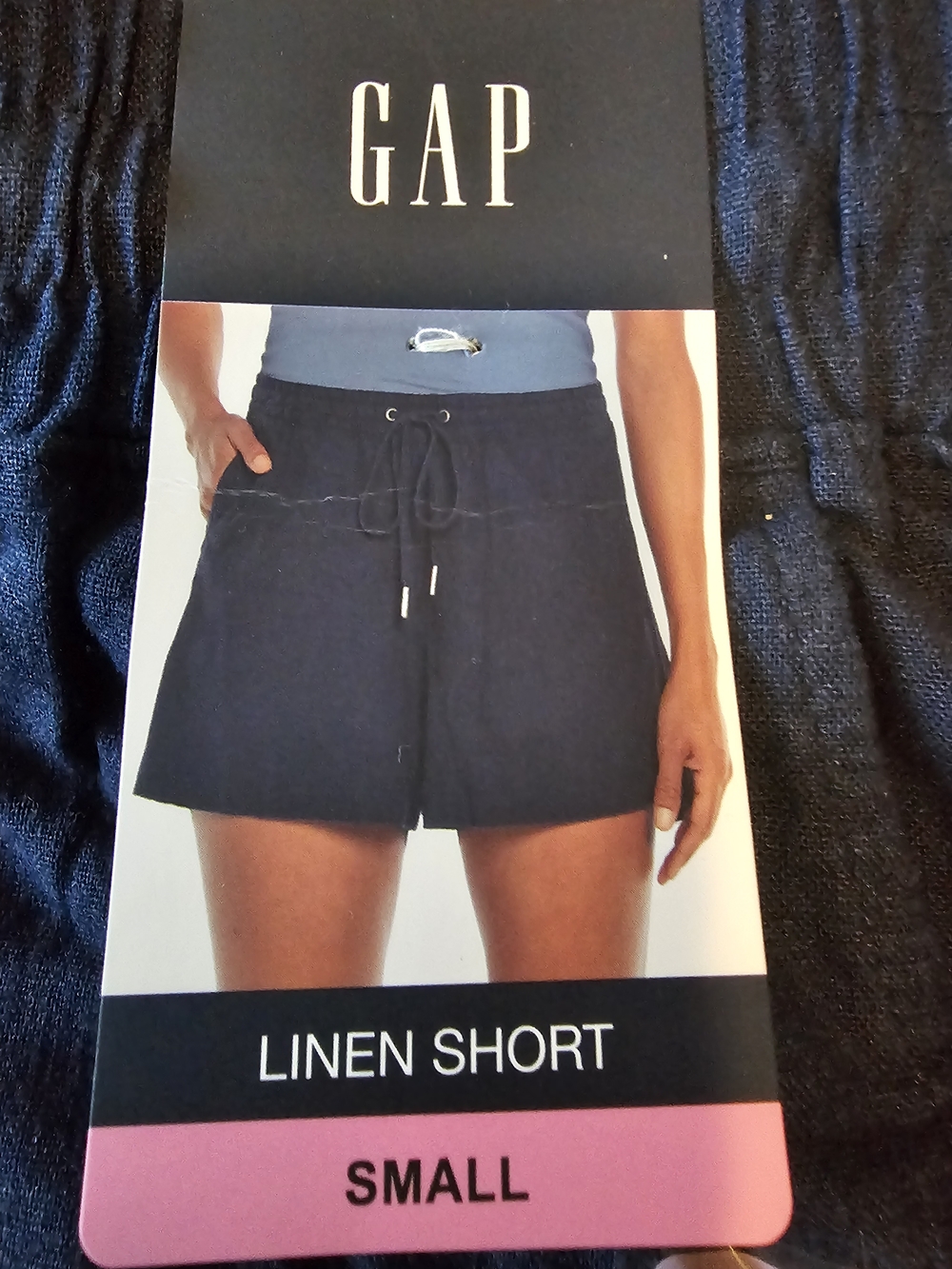 GAP Women’s Linen Shorts — Navy Blue